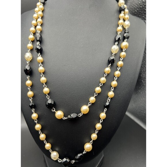 White House Black Market Double-Strand Necklace - Picture 5 of 8